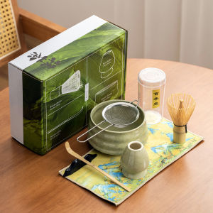 [In Stock]Matcha Set Ceremonial Uji Matcha/Matcha Starter Kit w/Matcha bowl Gifting Japanese Pottery 抹茶 セ ット