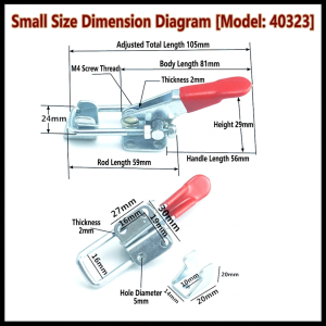 Holding Horizontal Adjustable Toggle Latch Clamp Stainless Quick Release For Wooden Case Tool Box