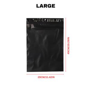 100 PCS PLAIN BLACK SELF ADHESIVE COURIER POUCH EXPRESS POUCH PARCEL POUCH SHIPPING POUCH