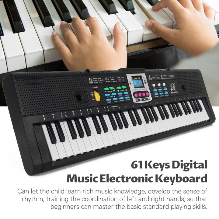 Bàn Phím Điện Tử Âm Nhạc Kỹ Thuật Số 61 Phím Đàn Piano Điện Đa Năng Cho ...
