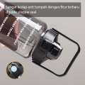 HUGO Botol Minum Motivasi Set 2 in 1 Botol Air 2 Liter + 1 Liter Botol Anak Sekolah Premium BPA FREE. 