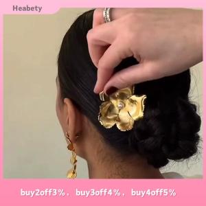 Heabety 2 3Pcs Deluxe Flower French Style Hair Comb For Women Retro Court Luxury Noble Hairclip Elegant Fashion Hair Accessories