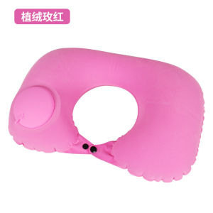 Light Airplane Automatic Cervical Vertebr Pillow Inflatable u-shaped pillow press inflatable neck pillow travel pillow
