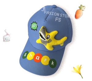 Topi anak boneka ikan hiu shark model import topi anak perempuan lucu topi baseball anak kekinian