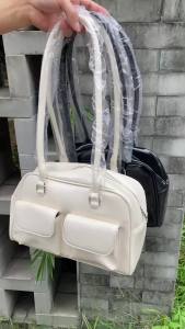 JIAERDI Retro White Bowling Bag Purse Women Hot Girls Leather Pocket Chic Casual Handbag Female Vintage Shoulder Bags Aesthetic2026