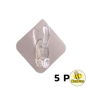 MaxPlus Wall Hooks Hangers Self Adhesive Door Wall Hangers 6*6cm Kitchen Bathroom Organizer Holder