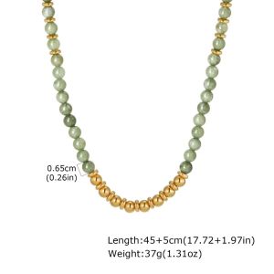 K10SEQ Phong cách Bohemia Vòng tay bằng thép không gỉ. Chống thấm nước. Mạ vàng Dây chuyền pha lê Thời thượng Pha lê nhiều màu sắc. Vòng tay trang trí bằng hạt cườm. Dành cho phụ nữ.