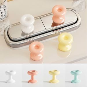 NOBLELUX Adhesive Toilet Press Button Multifunctional Nail Protector Toilet Tank Press Button  Creative Donut Toilet Flush Top Button for Women with Long Nails