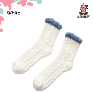 Moo Baby Maternity Socks Soft Fluffy Thick Warm Cotton Socks for Pregnant Women Comfortable Daily Wear