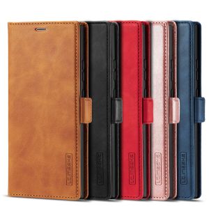 For Samsung Galaxy S26 S25 S24 S23 S22 S21 Plus / S26 S25 S24 S23 S22 S21 Ultra / S21 S20 S23 S24 S25 S26 FE Phone Case Strong Magnetic Leather Wallet Card Slot Couples Flip Cover Casing