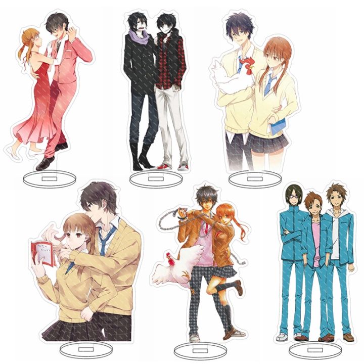 {Sophini mother and baby} Cartoon Anime My Little Monster Stand Mizutani Shizuku Yoshida Haru Cosplay Acrylic Standing Model Desk Decor Fans Gift Early Development Toys