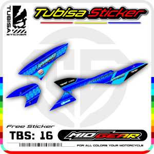 Sticker Striping MIO GEAR - Stiker Striping Variasi Motor MIO GEAR. TBS.16