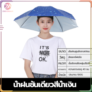 ร่มตกปลา หมวกร่ม ร่มหมวก ร่มใส่หัว มี 3 ขนาด/น้ำหนักเบา ป้องกันรังสียูวี สามารถพับเก็บได้ ใช้ได้ทั้งผู้ใหญ่และเด็ก