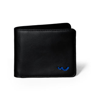 Wallts Leon Black - Dompet Lipat Pria Faux Leather Kulit Hitam Men Wallet
