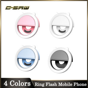 C-SAW LED Ring Light Flash Universal Selfie Portable Mobile Phone  36 LEDS Selfie Lamp Luminous Ring Clip With USB Charge Cable For iPhone 12 Pro max oppo A5S/A3S OPPO Y12/Y17/15  2020 A5/A9 Samsung HUAWEI Mobile Phone