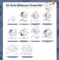 Cat Series Kitchenware Ceramic Tableware Set Dumpling Plate Rice Bowl Soup Bowl Baking Pan - Mangkuk Pinggan. 