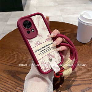 ใหม่ เคส Phone Case Huawei Nova 13 Pro 13i 12 SE 12S 12i 11i 11 10 Pro 9 SE Ins ลายการ์ตูนน่ารักๆภาพสเก็ตช์ลายดอกไม้เลนส์ซิลิโคนป้องกันสายคล้องแบบมี เคสโทรศัพท์ 2025