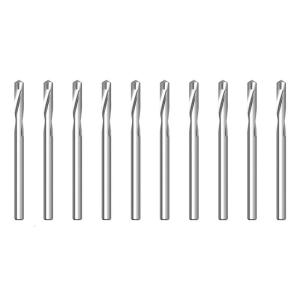 10 cái thân tròn HSS thân tròn Twist cho kim loại cứng gang và nhựa chế biến gỗ