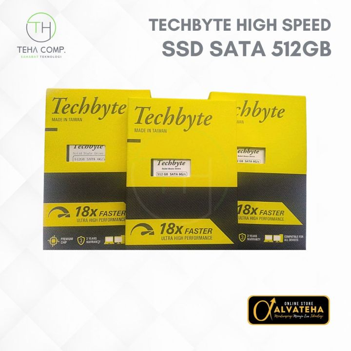 SSD 1TB 512GB 256GB 128GB TECHBYTE High Speed SATA III PC CPU