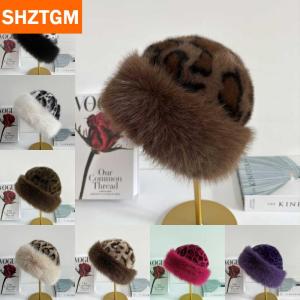 [COD] SHZTGM หมวกกันลมกันหนาวมีปีก หมวกแฟชั่นขนฟูให้ความอบอุ่นสำหรับใส่กลางแจ้ง