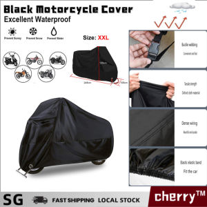 190D Waterproof Motorcycle Cover Outdoor Motorbike Scooter Covers Prevent Rain Sun Dirty Dustproof
