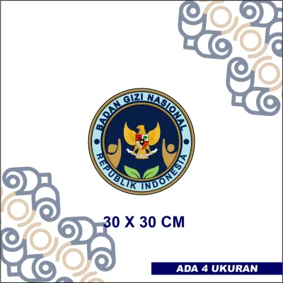 Sticker BGN | Logo Badan Gizi Nasional | Vinyl Laminasi Anti Gores