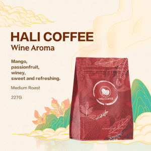 Freshly coffee bean 100% arabica specialty coffee espresso coffee beans medium rost  Mango Passionfruit  Hali Coffee Wine Aroma 227g