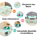 โต๊ะเด็กอนุบาล ขนาด60x60 ซม โต๊ะเขียนหนังสือ โต๊ะทำการบ้าน โต๊ะพลาสติก ชุดโต๊ะเก้าอี้เด็ก โต๊ะอ่านหนังสือเด็ก ปรับความสูงได้ โต๊ะเด็กประถม. 