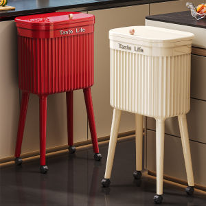 This Large Removable Wheelie Bin Is Perfect for Larger Households and Has A Stylish Durable Design with High Legs.