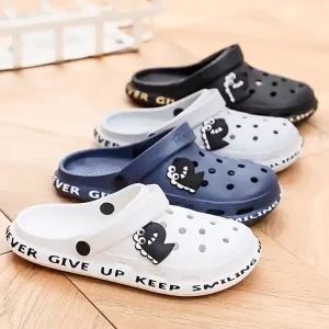 In-Stock Youlu Brand Summer MenS EVA Casual Sandals Slip-On Non-Slip Closed-Toe MenS Shoes
