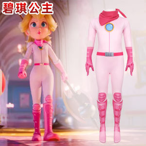 All over the sky clothing Hong foreign trade Mario big movie cos Princess Biqi onesie performance clothes game animation style gifts