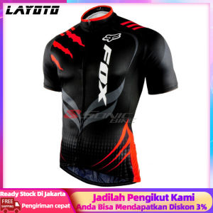 【In Stock】LAYOTO-FOX Pria Stok Tersedia Inti Lengan Pendek Jersey Sepeda BRAVET Jersey Bersepeda untuk Pria Baju Bersepeda Lengan Pendek untuk Pria