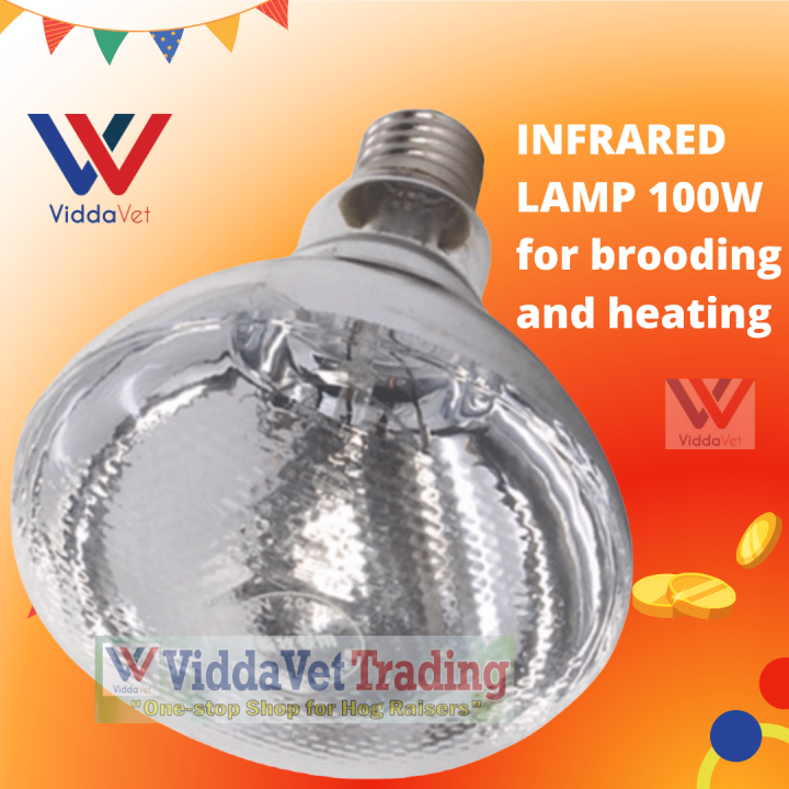 100 watts Infrared Bulb Heat Lamp for animals shade Breeding Lamp Infrared led bulb for Livestock pigs poultry goat Lazada PH