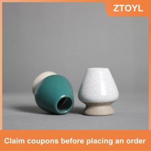 【ZTOYL】 Gốm matcha trà xanh Chasen chủ đứng Bát Tre Whisk Máy xay bàn chải Trà Công cụ chủ trà phụ kiện teaware