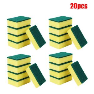 10Pcs/20Pcs Cleaning Sponge High-density Dipped Double-sided Dishwashing Sponge Kitchen Clean Sponge