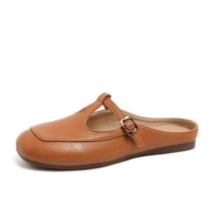[Free Shipping] Lazy-Style Mule Sandals For Women 2026 Summer New Collection Low Heels Versatile For Pairing With Dresses