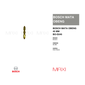 BOSCH Mata Bor Obeng 45 Mm Dan 110 Mm - Mata Driver Bor Obeng