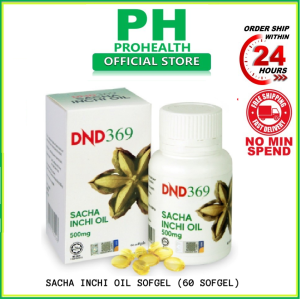 [BUY3GET1FREE] DND369 Sacha Inchi Oil Softgel (1 Botol x 60 Biji)