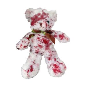 Eerie Mutilated Bear Plush Toy PP Cotton Texture Cosplay Prop for Halloween Role Play Event and Home Accessories