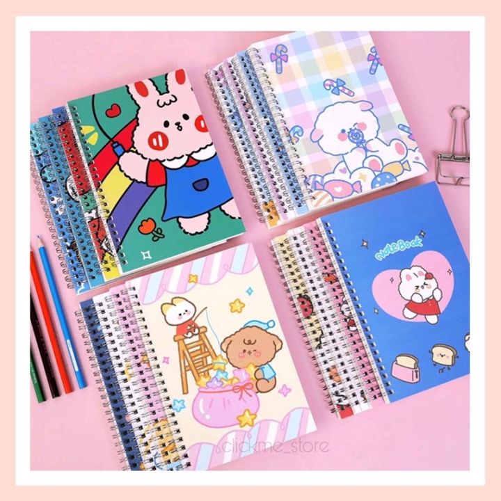 Ready Stock~Notebook Ring Big Cute Cartoon Design Diary Book Daily ...