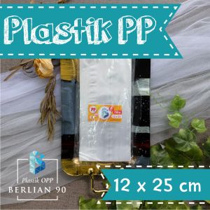 Kantong Plastik PP Bening 12x25 cm Tebal 35 Micron 250gr – Plastik Gula Plastik Snack Plastik Keripik Tebal Murah