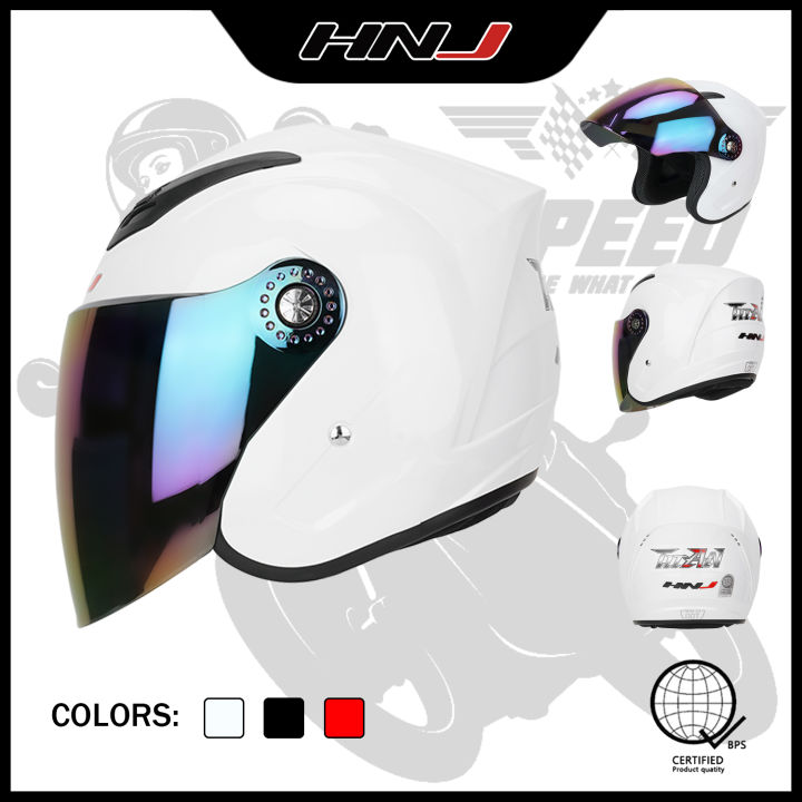 Motor Half Face Helmet HNJ A4-003-T For Motorcycles Half Helmet Lazada PH
