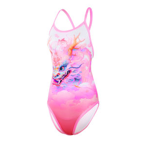 YINGFA Womens Swimwear Professional Chlorine Resistant Fastskin One Piece Swimsuit For CompetitionPink Ladies Swimming Outfit
