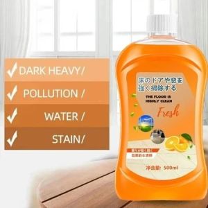 (500ml) Floor Cleaner Household Tile Mopping Orange Fragrance Multi-effect Cleaning Brightening Decontamination