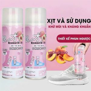 Chai Xịt Lưu Hương Khử Mùi Giày Dép Chống Hôi Chân Diệt Khuẩn Hiệu Quả 260ml ( Xanh / Hồng )