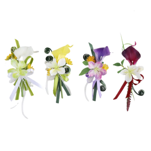 Faux Floral boutonniere hoa Phụ kiện cho các bên và các cuộc tụ họp cung cấp đồ cưới mặc thoải mái vú hoa