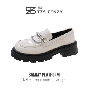 TZS Zenzy Sammy Platform - Sepatu Platform Wanita Comfy Loafers - Sepatu Loafers Wanita