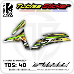 Sticker Striping Fino 125 - Stiker Striping Variasi Yamaha  Fino 125. TBS.40