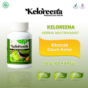 Keloreena Kapsul Original (Produk Bergaransi Resmi) - Keloreena 50 Kapsul Dan Keloreena 100 Kapsul Terlaris Asli Ekstrak Daun Kelor Moringa Berkhasiat Atasi Penyakit Degeneratif