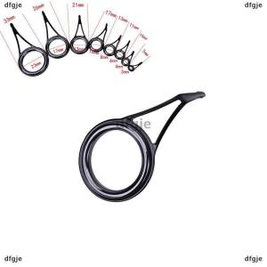 [COD] dfgje 8pcs 8 Size Fishing Rod Guide Tip Top Ring Circle Pole Repair KitFishing